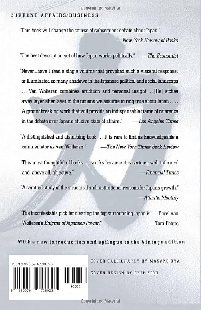 Amazon | The Enigma of Japanese Power: People and Politics